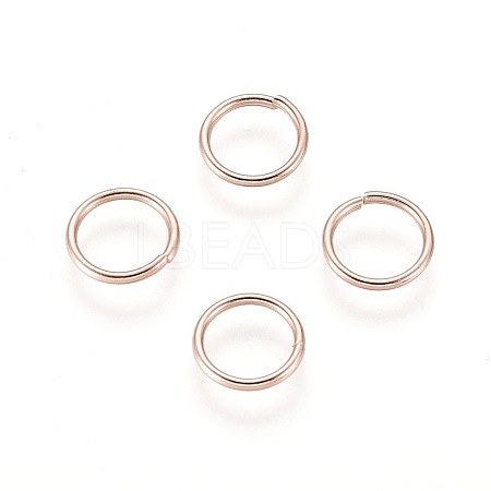 304 Stainless Steel Open Jump Rings STAS-O098-01RG-19-1