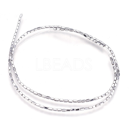 Electroplate Non-magnetic Synthetic Hematite Beads Strands G-I208-21-B-1