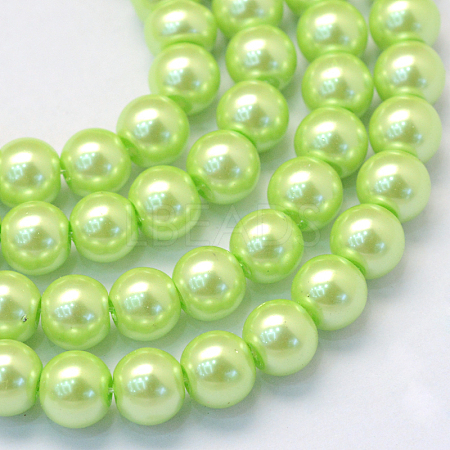 Baking Painted Glass Pearl Bead Strands X-HY-Q003-3mm-07-1