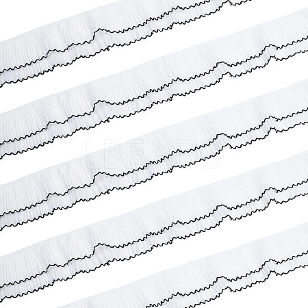 6 Yards 2-Layer Polyester Pleated Ribbon OCOR-FG0002-03B-1