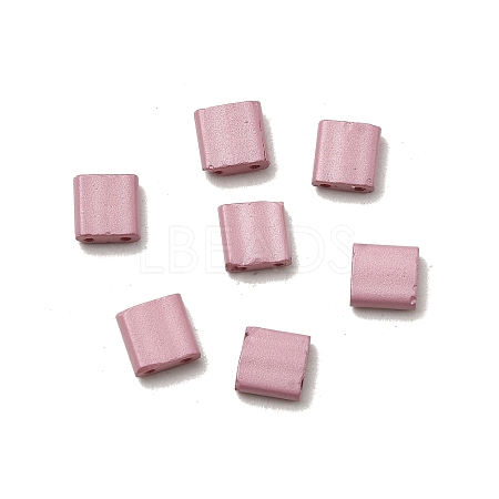 2-Hole Baking Paint Glass Seed Beads SEED-S023-17C-40-1