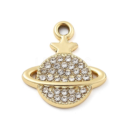 Alloy Rhinestone Pendants FIND-U026-09G-1