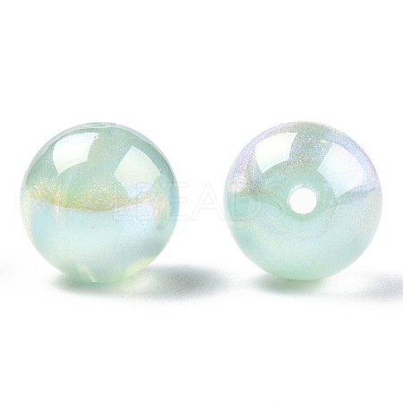 ABS Plastic Imitation Pearl Beads PACR-N013-01B-02-1