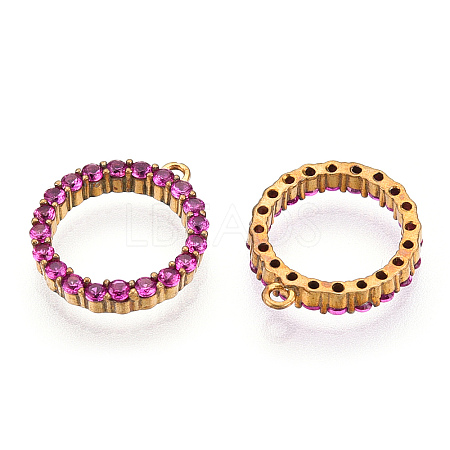 Brass Micro Pave Cubic Zirconia Charms LS-ZIRC-Q014-014C-01-NF-1