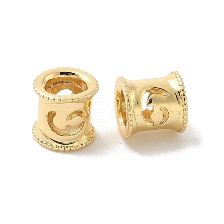 Brass European Beads KK-B166-01G-6-1