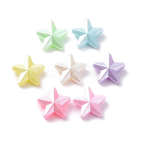 Opaque Acrylic Beads X-OACR-G014-13-1