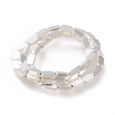 Electroplated Non-magnetic Synthetic Hematite Beads Strands G-M359-08S-1