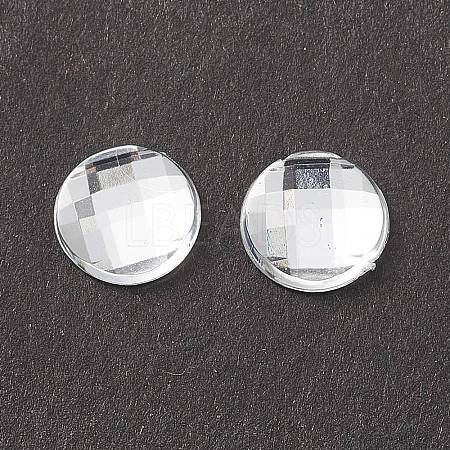 Acrylic Rhinestone Cabochons GACR-R002-8mm-08-1