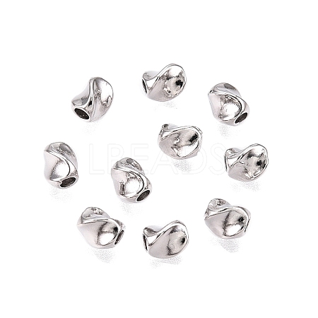 Rhdium Plated 925 Sterling Silver Beads STER-T007-92P-1