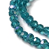 Electroplate Transparent Glass Beads Strands EGLA-A035-T3mm-L12-3