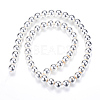 Electroplate Non-magnetic Synthetic Hematite Bead Strands X-G-Q466-8mm-02-2