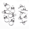 Ring Tibetan Style Alloy Toggle Clasps LS-A1011Y-1