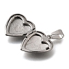316 Stainless Steel Locket Pendants STAS-C123-02C-P-2