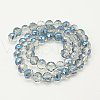 Electroplate Glass Beads Strands EGLA-J015-8mm-WLS09-2