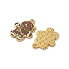 304 Stainless Steel Enamel Pendants STAS-L300-012G-03-2