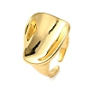 Nuggets Brass Open Cuff Rings RJEW-A048-26G-1