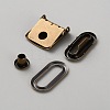 Brass Baseball Hat Cap Buckle Strap Clasp Clip Kit FIND-WH0435-60AB-2
