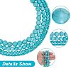 ARRICRAFT 4 Strands 4 Styles Synthetic Turquoise Beads Strands G-AR0005-10-3