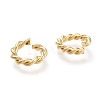 Brass Twisted Open Jump Rings X-KK-M207-01G-01-2