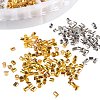 1 Box 3 Color Column Brass Crimp Beads for Jewelry Making Size 1.5~2x1.5~2mm KK-PH0009-02-B-3
