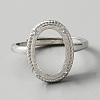 Adjustable Brass Solitaire Ring Settings FIND-WH0120-63C-2