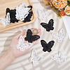 GOMAKERER 20Pcs 2 Colors Sew on 3D Double Layer Butterfly Appliques FIND-GO0001-60-3