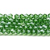 Transparent Electroplate Glass Beads Strands EGLA-A039-T4mm-A03-1