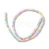 Rainbow Color Dyed Natural Freshwater Shell Beads Strands SHEL-G018-02D-2