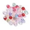 35Pcs Transparent Spray Painted Glass Beads GLAA-YW0001-72-1