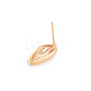 Brass Earring Findings KK-S356-441-NF-5