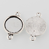 Tibetan Style Alloy Cabochon Connector Settings LS-TIBE-M022-13AS-2