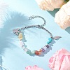 Natural & Synthetic Mixed Gemstone Chip Beaded Bracelets BJEW-JB12532-01-1