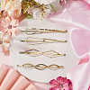6 Bags 6 Styles Zinc Alloy Hair Bobby Pins PHAR-SP0001-01B-6