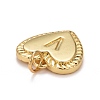 Rack Plating Real 18K Gold Plated Brass Pendants KK-E260-01G-V-3