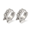 Non-Tarnish Polishing 304 Stainless Steel Spike Rivet Hoop Earrings for Women EJEW-M001-05P-1