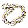 Electroplated Non-magnetic Synthetic Hematite Beads Strands G-C106-B02-04B-2