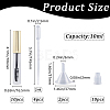 10Pcs DIY Plastic Empty Eyelash Bottle with 4Pcs 2ml Disposable Plastic Dropper with 2Pcs Mini Transparent Plastic Funnel Hopper MRMJ-GF0001-53B-2