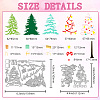 Christmas Tree Carbon Steel Cutting Dies Stencils DIY-WH0309-2394-2