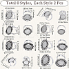 16Pcs 8 Style Adjustable Alloy Finger Rings Components FIND-SC0008-65-2