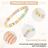   24Pcs 12 Color Handmade Polymer Clay & CCB Plastic Heishi Surfer Stretch Bracelets Sets BJEW-PH0004-32-4