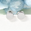 304 Stainless Steel Stud Earrings EJEW-L309-01B-P-1