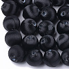Polyester Thread Fabric Covered Beads WOVE-T007-20mm-10-1