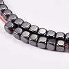 Non-magnetic Synthetic Hematite Beads Strands G-J172-3x3mm-04-3