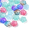 35Pcs Transparent Spray Painted Glass Beads GLAA-YW0001-75-2