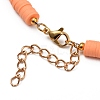 Handmade Polymer Clay Heishi Beaded Necklaces X-NJEW-JN02910-03-3