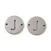 Non-Tarnish 201 Stainless Steel Hollow Flat Round Links FIND-R149-03J-P-1
