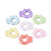 UV Plating Opaque Acrylic Bead Frame OACR-T028-75-1