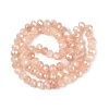 Dyed Crackle Imitation Jade Glass Beads Strands EGLA-Q131-02B-07-2