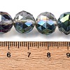 Transparent Electroplate Glass Beads Strands EGLA-N002-34D-F05-2