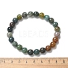 Natural Indian Agate Bead Stretch Bracelets BJEW-K212-B-010-8